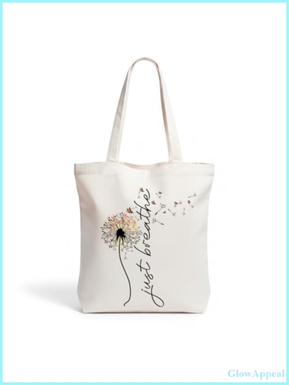 Canvas Tote Bag Leopard Bow Flower Reusable Grocery Shoulder Bag